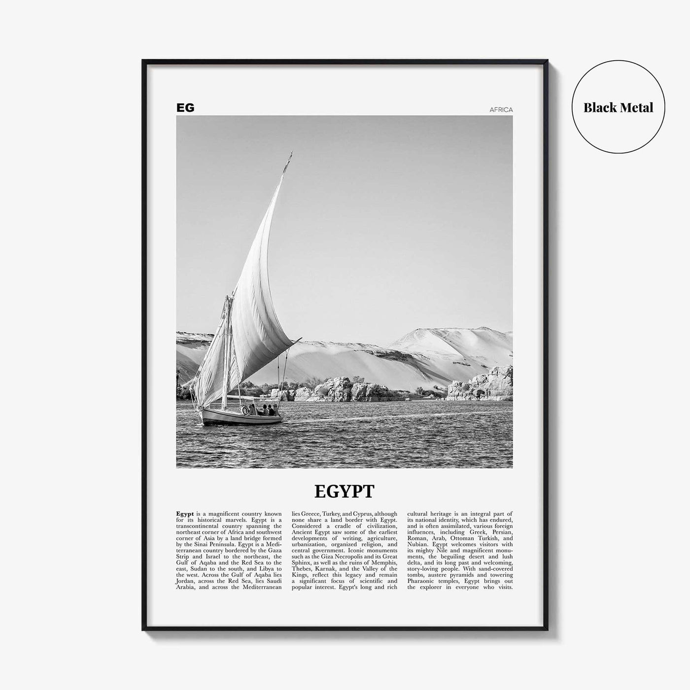 Egypt Print Black and White No 1, Egypt Wall Art, Egypt Poster, Egypt Photo, Egypt Wall Decor, Cairo, Arab Republic, Sinai, Africa