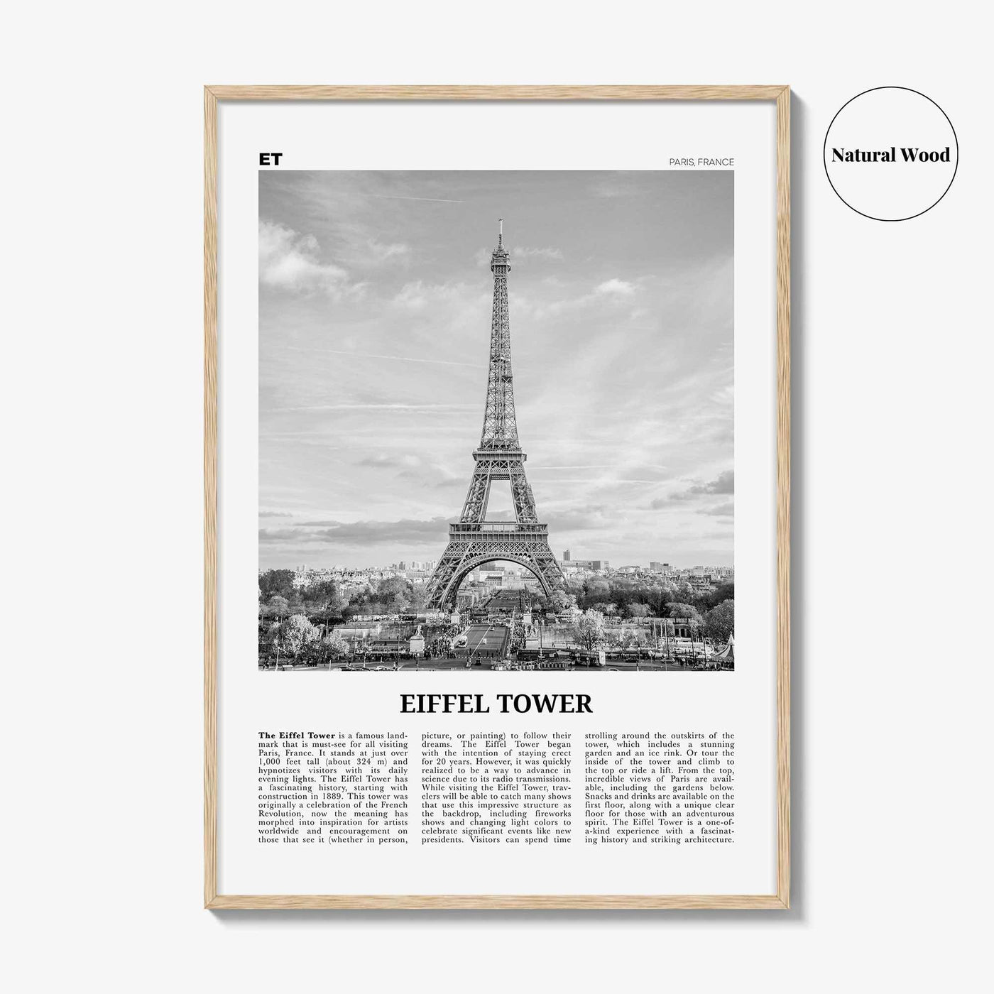 Eiffel Tower Print Black and White, Eiffel Tower Wall Art, Eiffel Tower Poster, Eiffel Tower Photo, Eiffel Tower Wall Décor, Paris, France