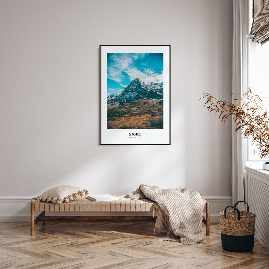 Eiger Portrait Color Poster
