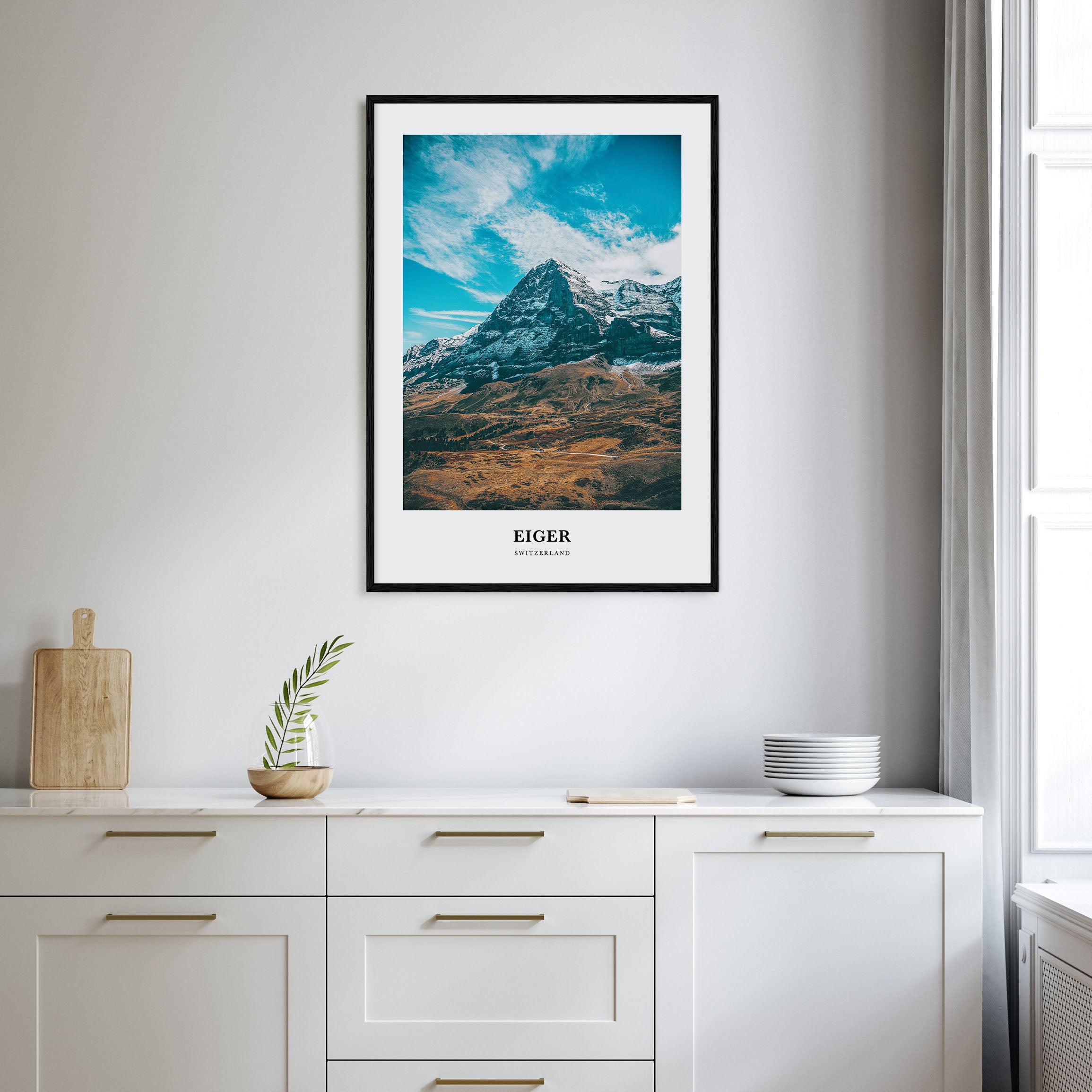 Eiger Portrait Color Poster
