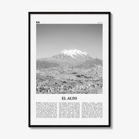 El Alto Print Black and White, El Alto Wall Art, El Alto Poster, El Alto Photo, El Alto Wall Decor, Bolivia, La Paz, South America