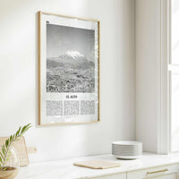 El Alto Print Black and White, El Alto Wall Art, El Alto Poster, El Alto Photo, El Alto Wall Decor, Bolivia, La Paz, South America