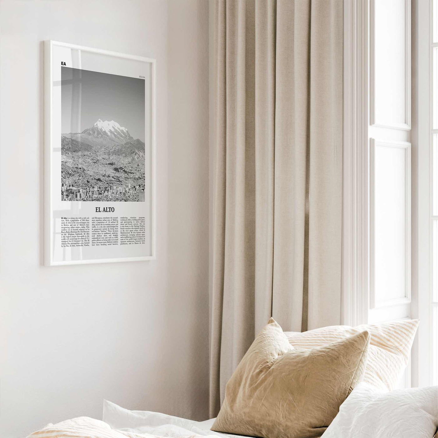 El Alto Print Black and White, El Alto Wall Art, El Alto Poster, El Alto Photo, El Alto Wall Decor, Bolivia, La Paz, South America