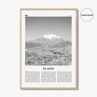 El Alto Print Black and White, El Alto Wall Art, El Alto Poster, El Alto Photo, El Alto Wall Decor, Bolivia, La Paz, South America