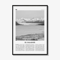 El Calafate Print Black and White, El Calafate Wall Art, El Calafate Poster, El Calafate Photo, El Calafate Wall Décor, Argentina