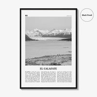 El Calafate Print Black and White, El Calafate Wall Art, El Calafate Poster, El Calafate Photo, El Calafate Wall Décor, Argentina