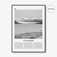 El Calafate Print Black and White, El Calafate Wall Art, El Calafate Poster, El Calafate Photo, El Calafate Wall Décor, Argentina