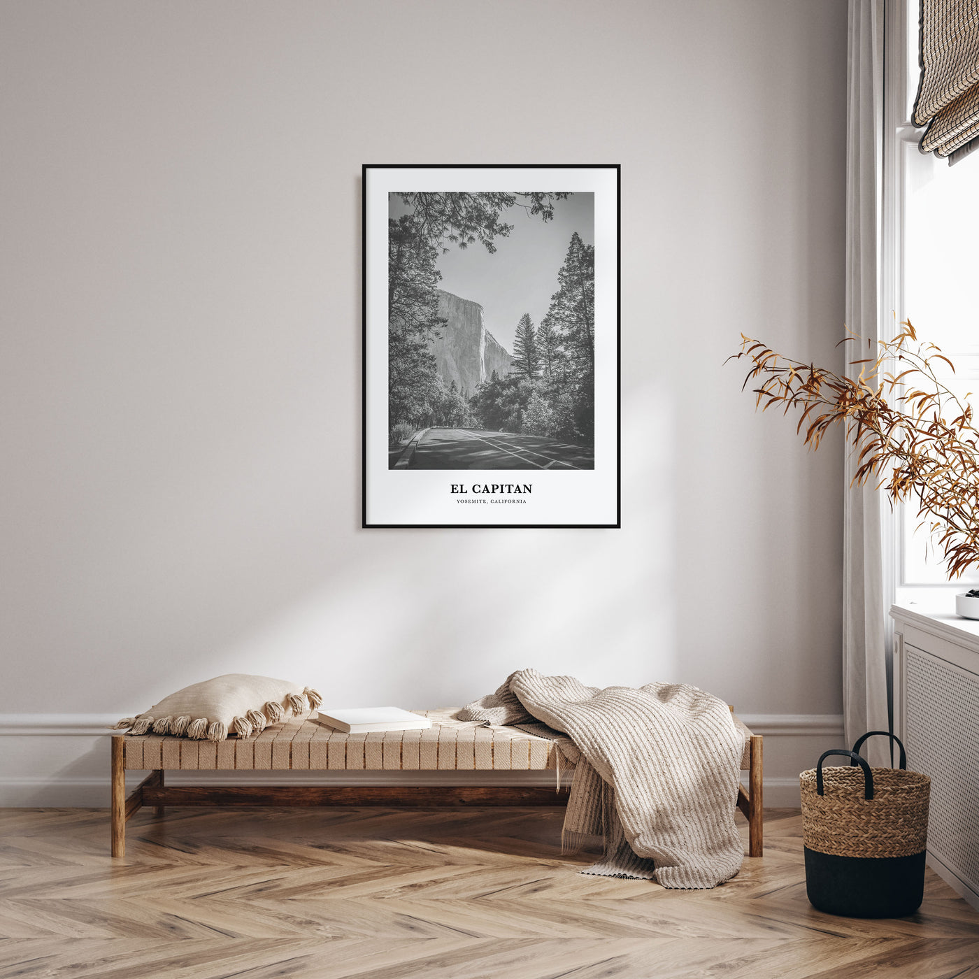 El Capitan Portrait B&W Poster
