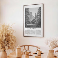 El Capitan Print Black and White, El Capitan Wall Art, El Capitan Poster, El Capitan Photo, Yosemite Poster Print, California, National Park