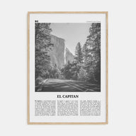 El Capitan Travel B&W Poster