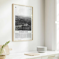El Dorado County Print Black and White, El Dorado County Wall Art, El Dorado Poster, El Dorado Photo, El Dorado Wall Décor, El Dorado Map