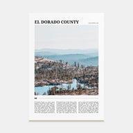 El Dorado County Travel Color Poster
