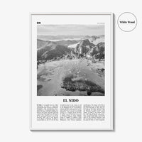 El Nido Print Black and White, El Nido Wall Art, El Nido Poster, El Nido Photo, El Nido Wall Decor, Palawan, Philippines, Asia