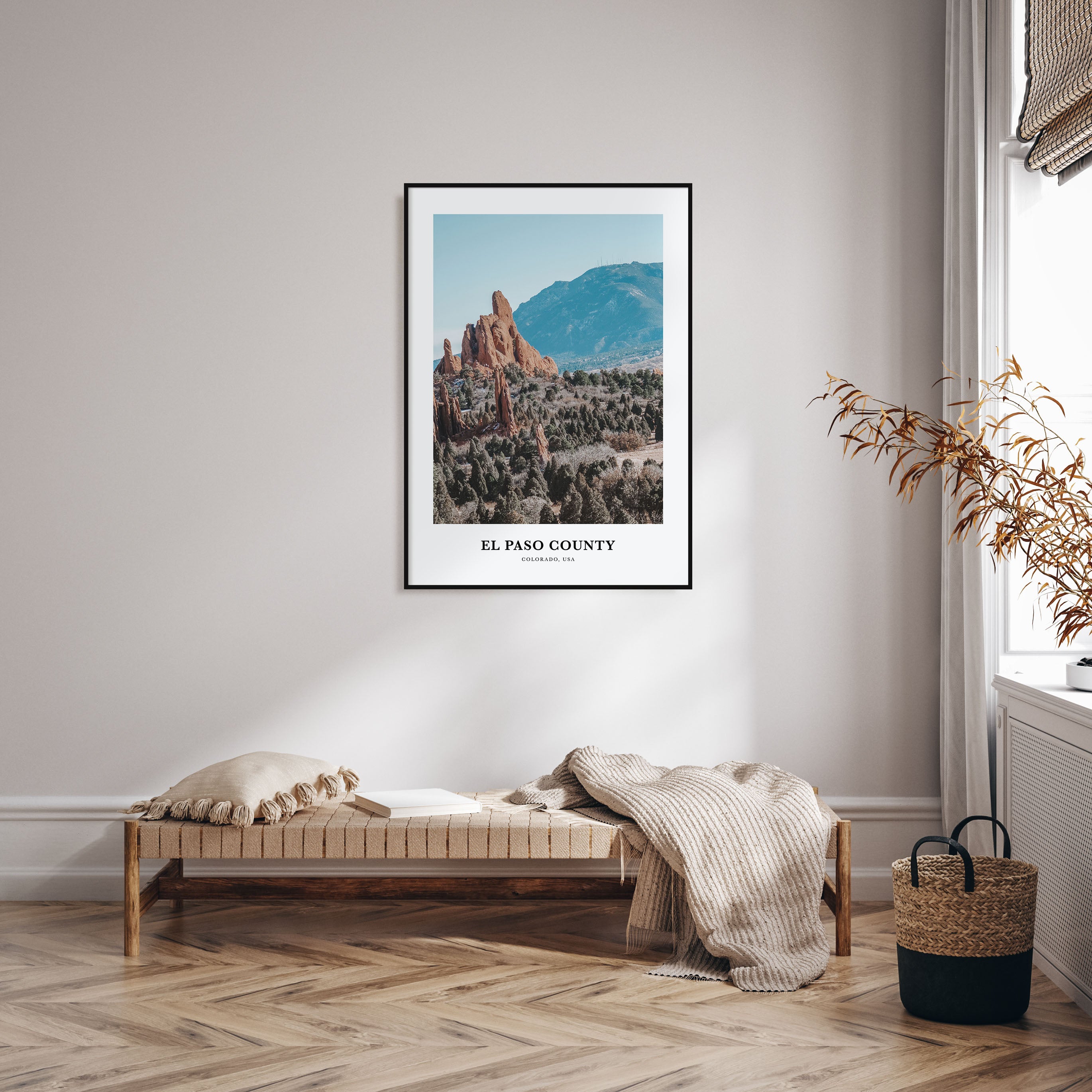 El Paso County Portrait Color Poster