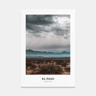 El Paso Portrait Color No 2 Poster