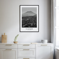 El Salvador Portrait B&W No 1 Poster