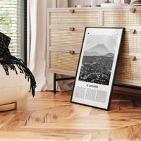 El Salvador Print Black and White No 1, El Salvador Wall Art, El Salvador Poster, El Salvador Photo, San Salvador, Central America