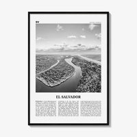 El Salvador Print Black and White No 2, El Salvador Wall Art, El Salvador Poster, El Salvador Photo, San Salvador, Central America