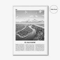 El Salvador Print Black and White No 2, El Salvador Wall Art, El Salvador Poster, El Salvador Photo, San Salvador, Central America