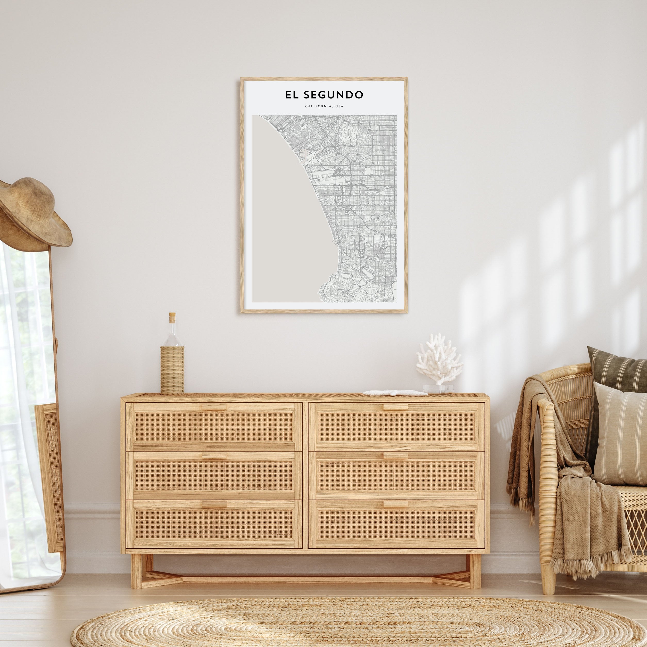 El Segundo Map Portrait Poster