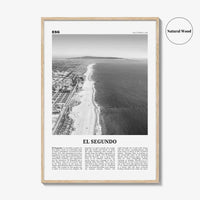 El Segundo Print Black and White, El Segundo Wall Art, El Segundo Poster, El Segundo Photo, El Segundo Wall Décor, California, USA