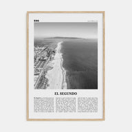 El Segundo Travel B&W Poster