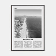 El Segundo Travel B&W Poster