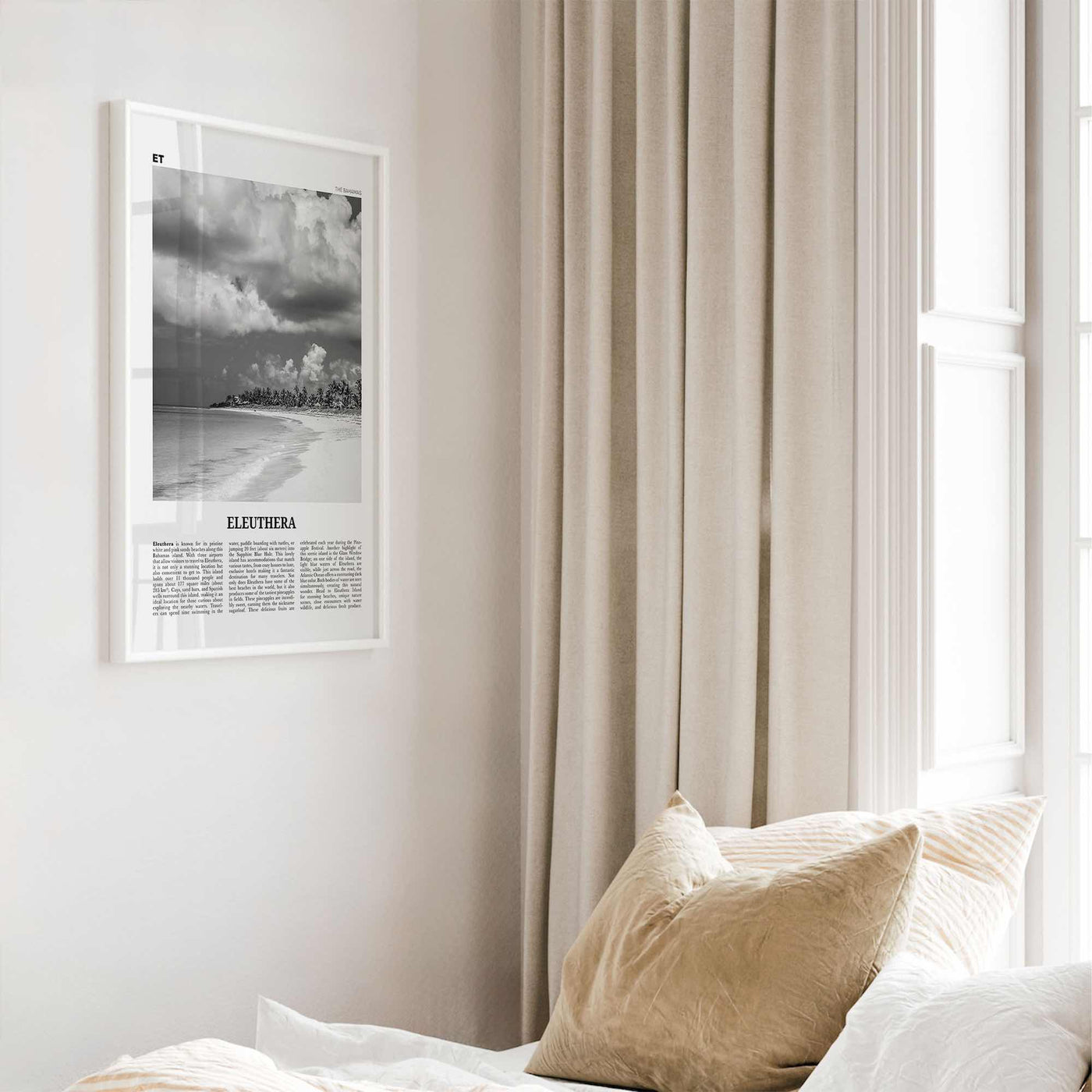 Eleuthera Print Black and White, Eleuthera Wall Art, Eleuthera Poster, Eleuthera Photo, Eleuthera Wall Décor, Bahamas