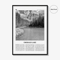 Emerald Lake Print Black and White, Emerald Lake Wall Art, Emerald Lake Poster, Emerald Lake Photo, Emerald Décor, Yukon Territory, Canada