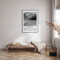 Emerald Lake Travel B&W Poster