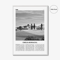 Emilia Romagna Print Black and White, Emilia-Romagna Wall Art, Emilia-Romagna Poster, Emilia-Romagna Photo, Wall Décor, Emilia-Romagna Map