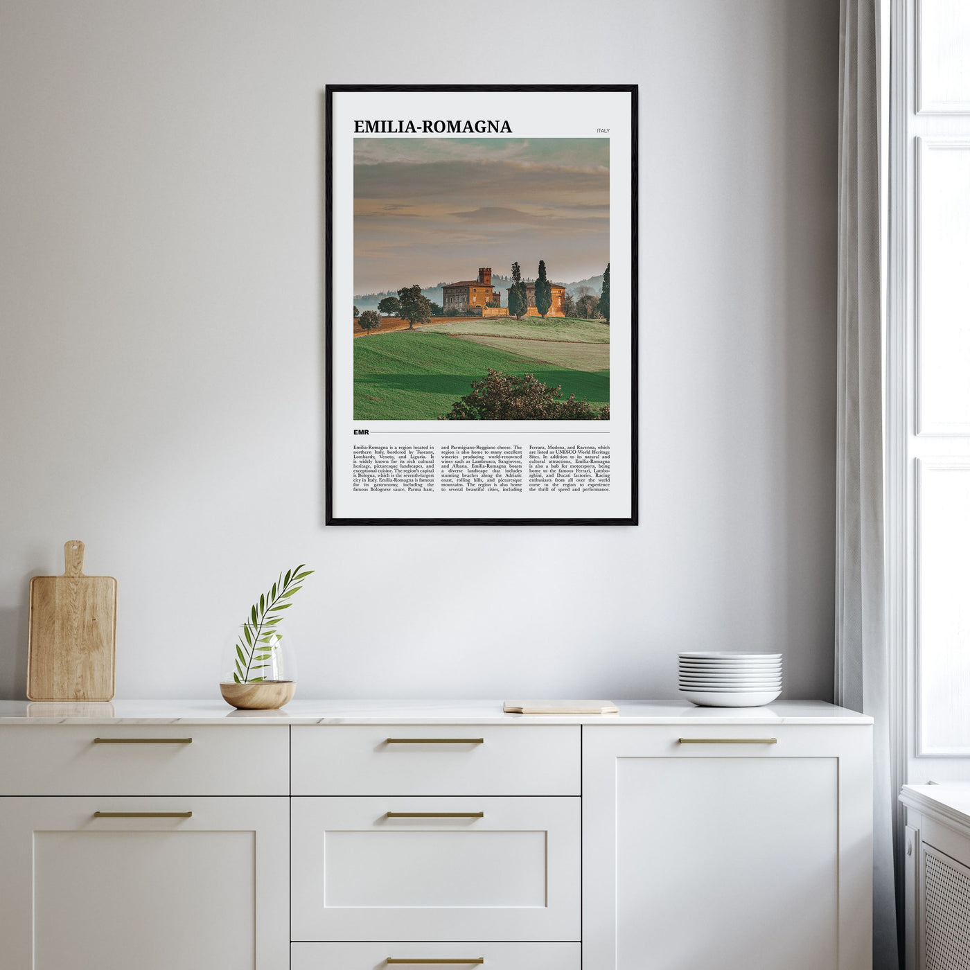 Emilia-Romagna Travel Color Poster