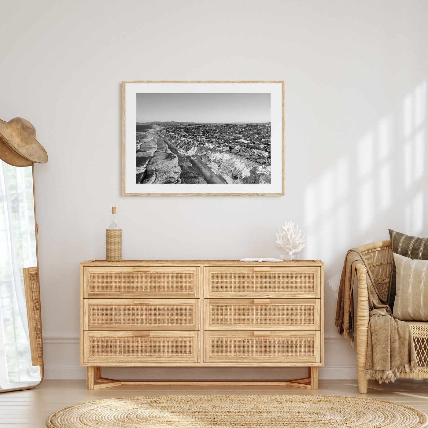 Encinitas Landscape B&W Poster