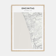 Encinitas Map Portrait Poster