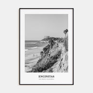 Encinitas Portrait B&W No 1 Poster