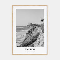 Encinitas Portrait B&W No 1 Poster