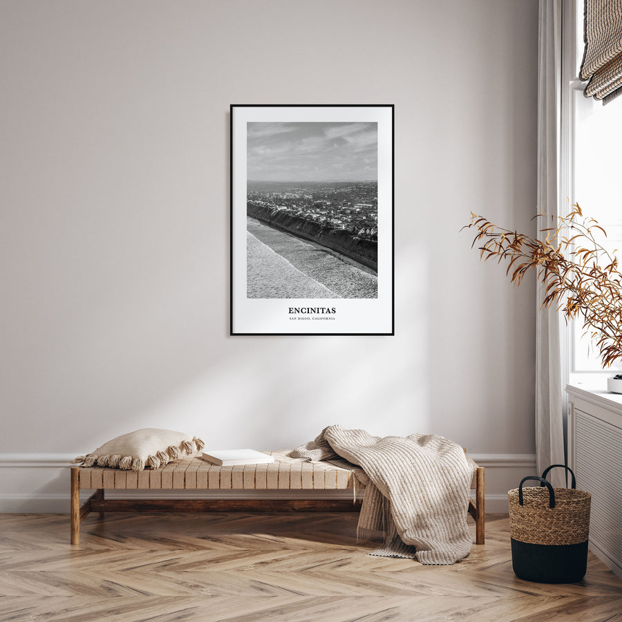 Encinitas Portrait B&W No 3 Poster