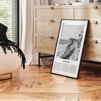 Encinitas Print Black and White No 1, Encinitas Wall Art, Encinitas Poster, San Diego Poster Print, California, USA, United States