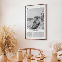 Encinitas Print Black and White No 1, Encinitas Wall Art, Encinitas Poster, San Diego Poster Print, California, USA, United States
