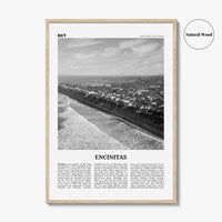 Encinitas Print Black and White No 2, Encinitas Wall Art, Encinitas Poster, San Diego Poster Print, California, USA, United States