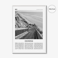 Encinitas Print Black and White No 3, Encinitas Wall Art, Encinitas Poster, San Diego Poster Print, California, USA, United States