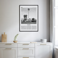Encino Travel B&W Poster
