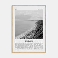 England Travel B&W Poster