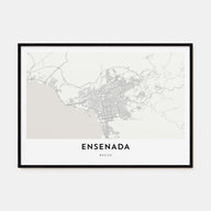 Ensenada Map Landscape Poster