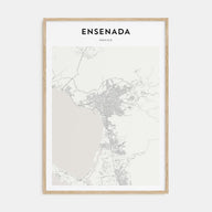 Ensenada Map Portrait Poster