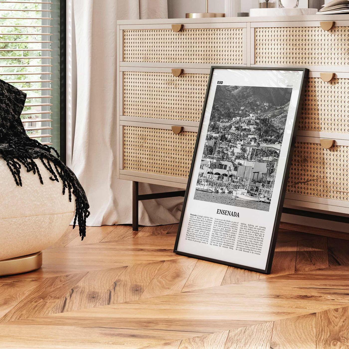 Ensenada Print Black and White, Ensenada Wall Art, Ensenada Poster, Ensenada Photo, Ensenada Wall Décor, Ensenada Map, Mexico