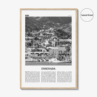 Ensenada Print Black and White, Ensenada Wall Art, Ensenada Poster, Ensenada Photo, Ensenada Wall Décor, Ensenada Map, Mexico