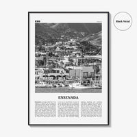 Ensenada Print Black and White, Ensenada Wall Art, Ensenada Poster, Ensenada Photo, Ensenada Wall Décor, Ensenada Map, Mexico