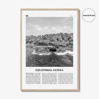 Equatorial Guinea Print Black and White, Equatorial Guinea Wall Art, Equatorial Guinea Poster, Equatorial Guinea Photo, Guinea Wall Decor