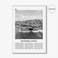 Equatorial Guinea Print Black and White, Equatorial Guinea Wall Art, Equatorial Guinea Poster, Equatorial Guinea Photo, Guinea Wall Decor